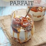 A delicious breakfast parfait made with honey caramelized bananas, greek yogurt and granola | My Fussy Eater Blog