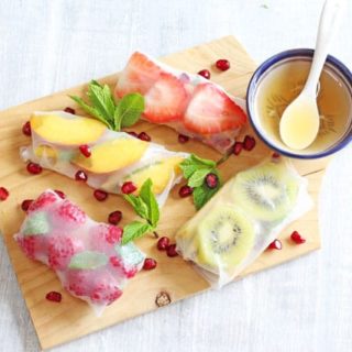 A delicious and healthy summer dessert and a great twist on the classic spring roll!