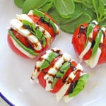 A simple but impressive way of serving a Caprese Salad. A great way to get kids excited about tomatoes! | My Fussy Eater Blog