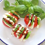 A simple but impressive way of serving a Caprese Salad. A great way to get kids excited about tomatoes! | My Fussy Eater Blog