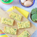 These frittata fingers make the best finger food for baby led weaning and toddlers! | My Fussy Eater blog