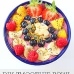 Get the kids more involved in making their meals with these DIY Smoothie Bowls | My Fussy Eater blog