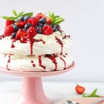 This quick and easy berry pavlova is the perfect summer dessert and can be whipped up in just a few minutes! | My Fussy Eater blog