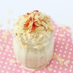 A tasty and healthy recipe for overnight oats with grated apple and almond butter | My Fussy Eater blog