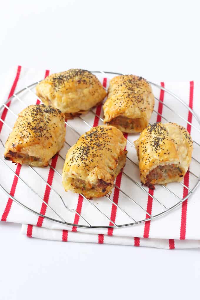 hidden veggie sausage rolls