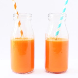A delicious and healthy Carrot & Orange Juice, packed full of vitamin C and beta carotene and fantastic for kids! | My Fussy Eater blog