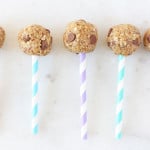 These Chocolate Chip Energy Bites make the perfect snack for kids, packed full of slow releasing carbs from oats and protein for peanut butter and flaxseed. And they look like heallthy cake pops too! My Fussy Eater blog