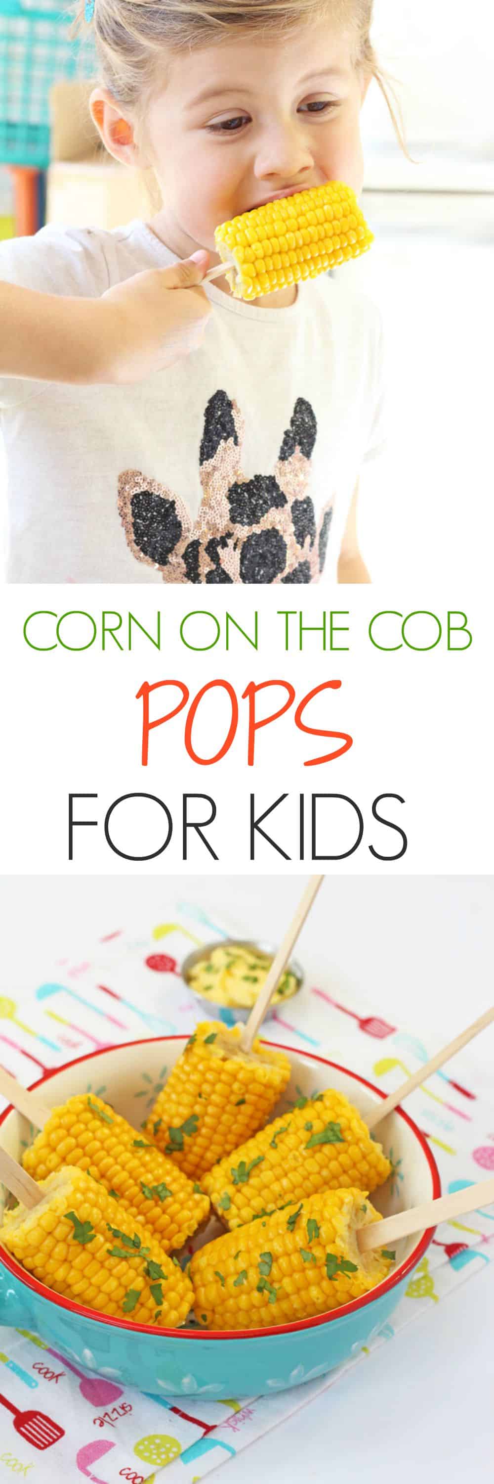Kids love corn but make it even more fun by putting in on a stick! Try these Corn on the Cob Pops for dinner tonight! | My Fussy Eater blog