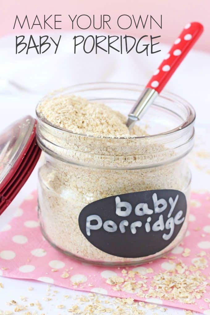 Making your own baby porridge or baby oatmeal is super easy and a much cheaper way to feed a weaning baby than the packaged variety | My Fussy Eater blog