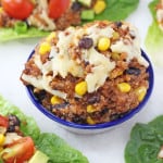 Packed full of protein these Slow Cooker Quinoa Lettuce Cups make a delicious, healthy and fun dinner for the whole family