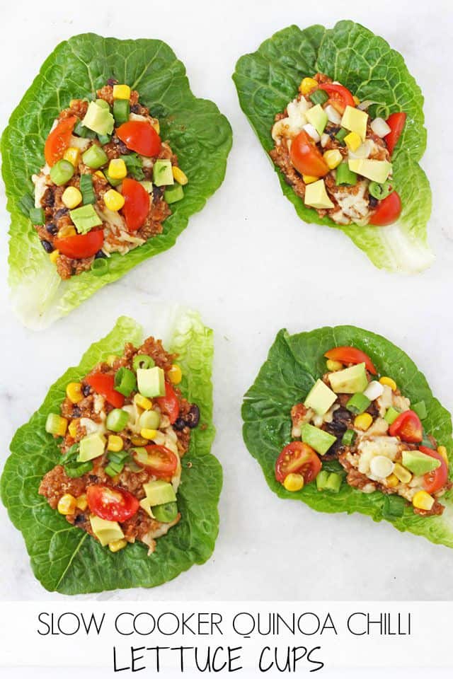 Slow Cooker Quinoa Lettuce Cups Pinterest Pin