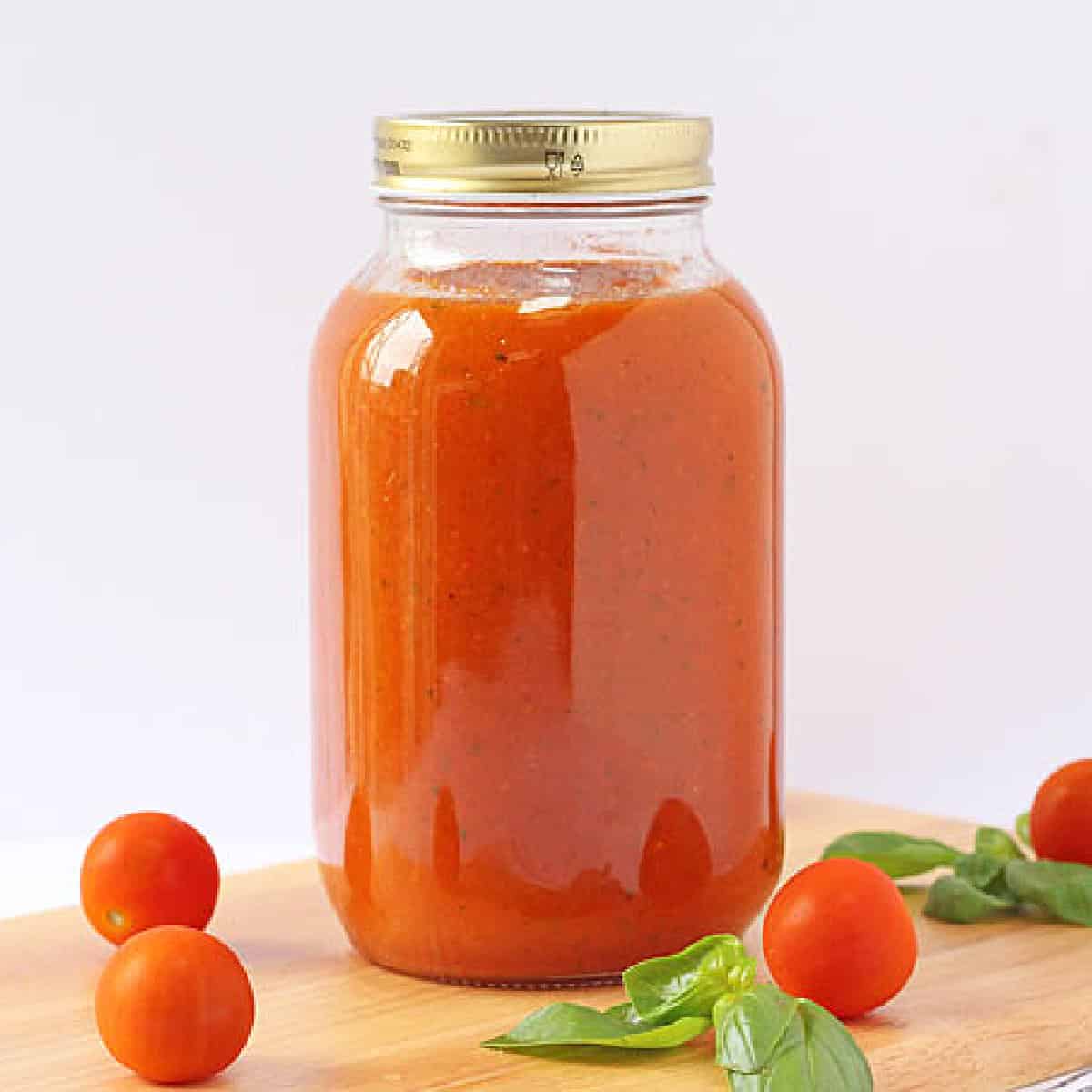 A delicious tomato based pasta sauce packed with lots of hidden vegetables