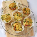 The whole family will love these delicious Egg Muffins packed with streaky bacon, cheddar cheese and chives! | My Fussy Eater blog