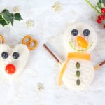 Kids will love getting creative and making these Christmas themed Rudolph and Snowman sandwiches! My Fussy Eater blog