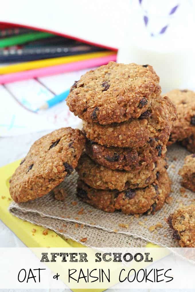 Oat & Raisin Cookies Pinterest Pin