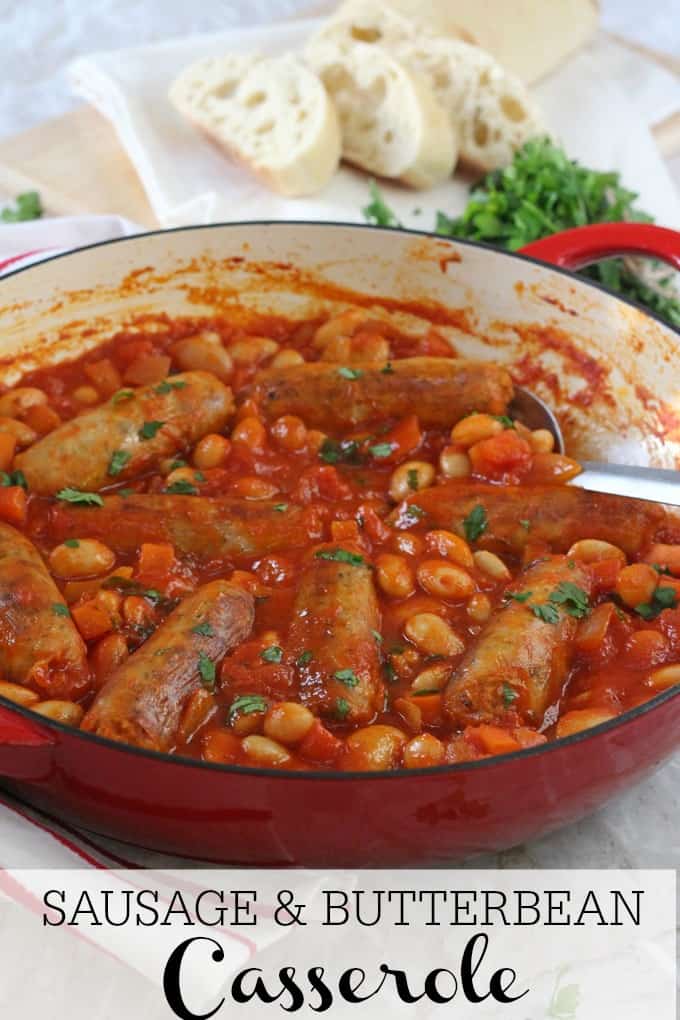 easy sausage & butterbean casserole