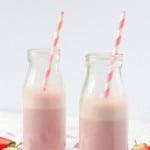 Strawberry Milk is so easy to make at home and much healthier too. The kids will love this! | My Fussy Eater blog