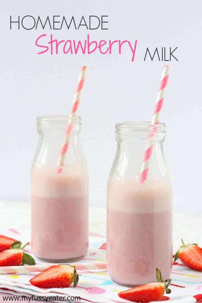 Strawberry Milk Pinterest Pin