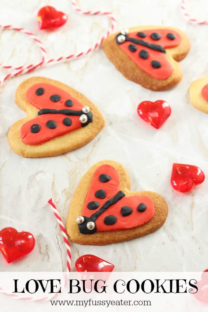 Love Bug Cookies Pinterest Pin