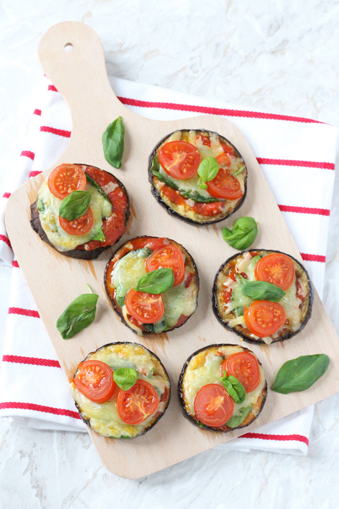 Mini Aubergine Pizzas