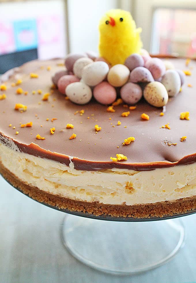 Chocolate Orange Mini Egg Cheesecake