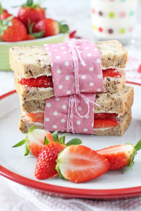 Strawberry Cream Cheese Sandwich