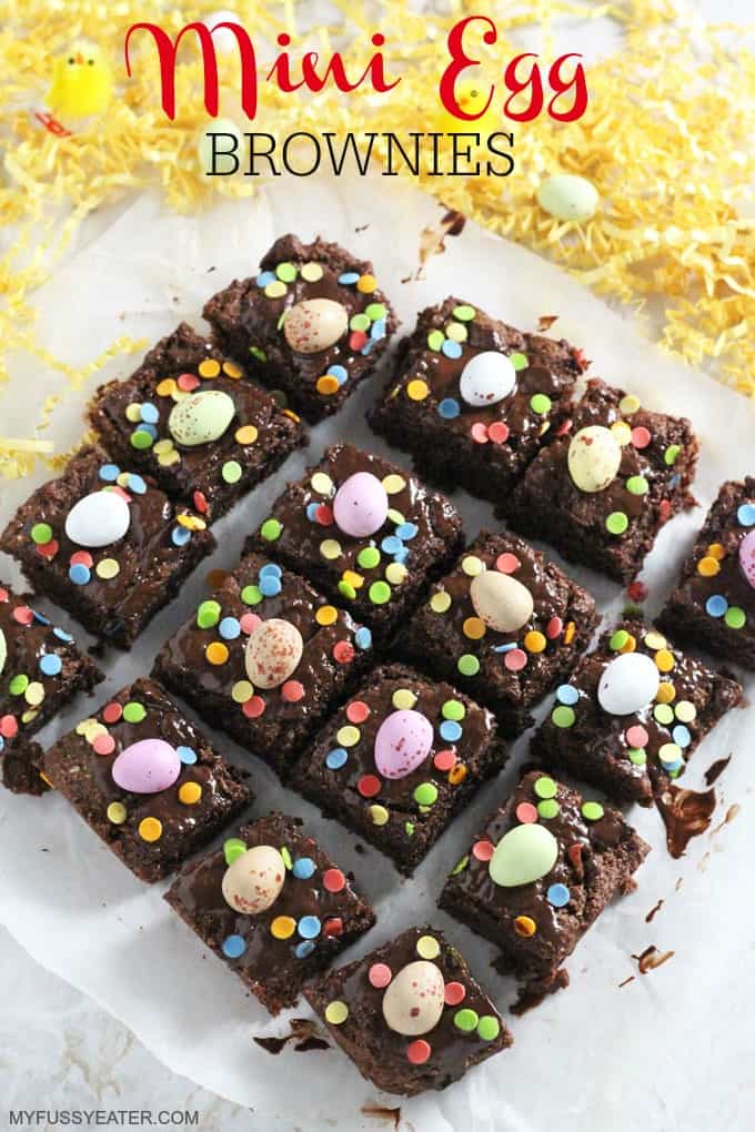 Mini Egg Brownies