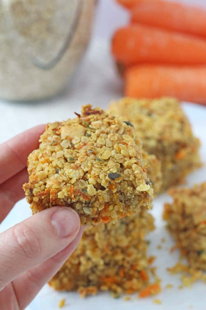 savoury carrot flapjacks