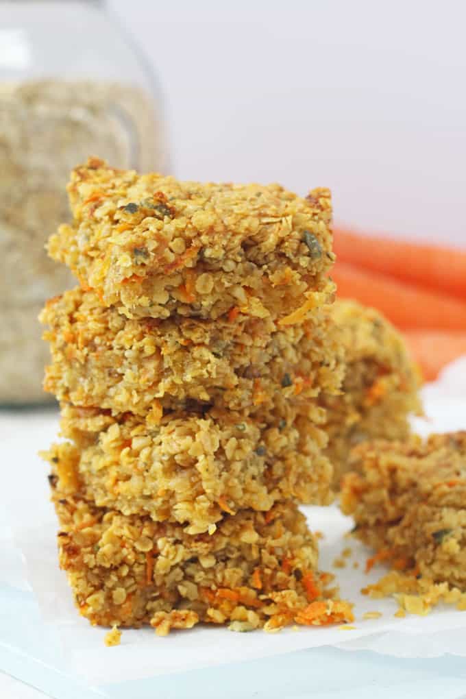 savoury carrot flapjacks