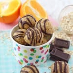 Delicious, healthy. no bake Chocolate Orange Energy Bites. A super easy gluten free snack the whole family will love!