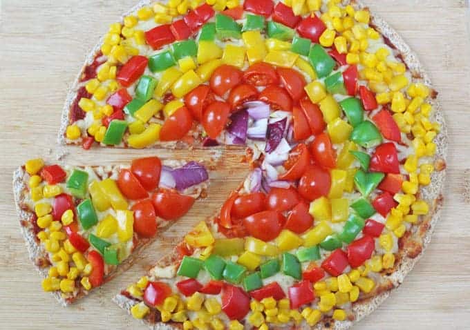 Rainbow Veggie Pizza for Kids - My Fussy Eater  Healthy 