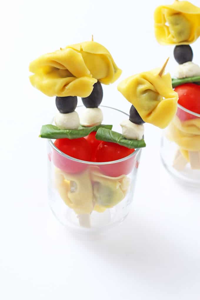 Caprese Tortellini Skewers