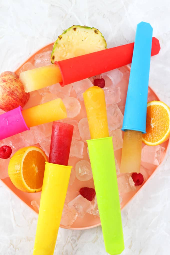 Summer is finally here! And I've found a way to make easy, cheap and healthy ice pops using just one ingredient... fruit juice!