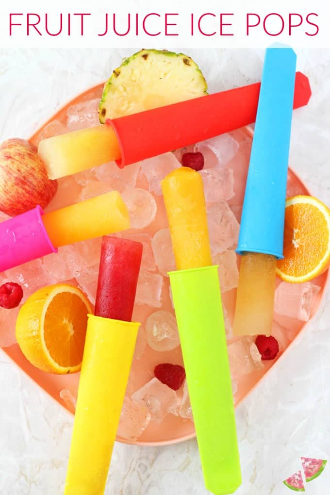 fruit juice ice pops