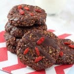 Chocolate cookies for breakfast? Yes please! The cookies are packed full of slow releasing carbs, fibre and nutrients, helping to keep you and your family full until lunchtime!