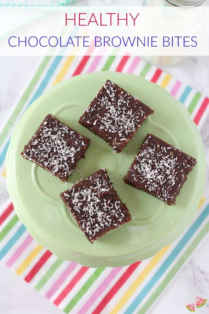 Chocolate Brownie Bites Pinterest Pin