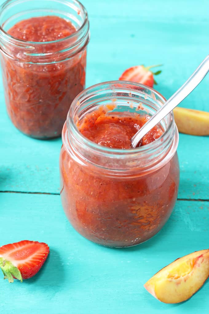 Strawberry & Peach Chia Seed Jam