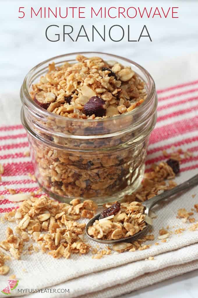 5 minute microwave granola