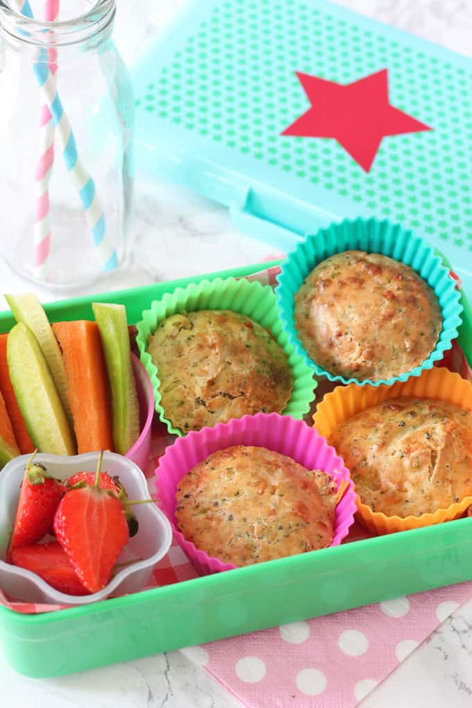 Broccoli & Goats Cheese Muffins