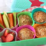 Delicious and mild Broccoli & Goats Cheese Muffins, perfect for kids' lunchboxes or to take out and about as a snack!