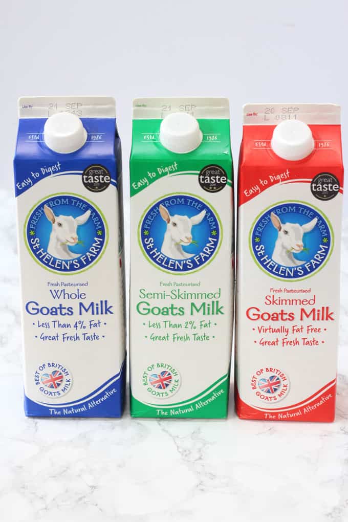 goat's milk varieties