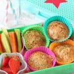 Delicious and mild Broccoli & Goats Cheese Muffins, perfect for kids' lunchboxes or to take out and about as a snack!