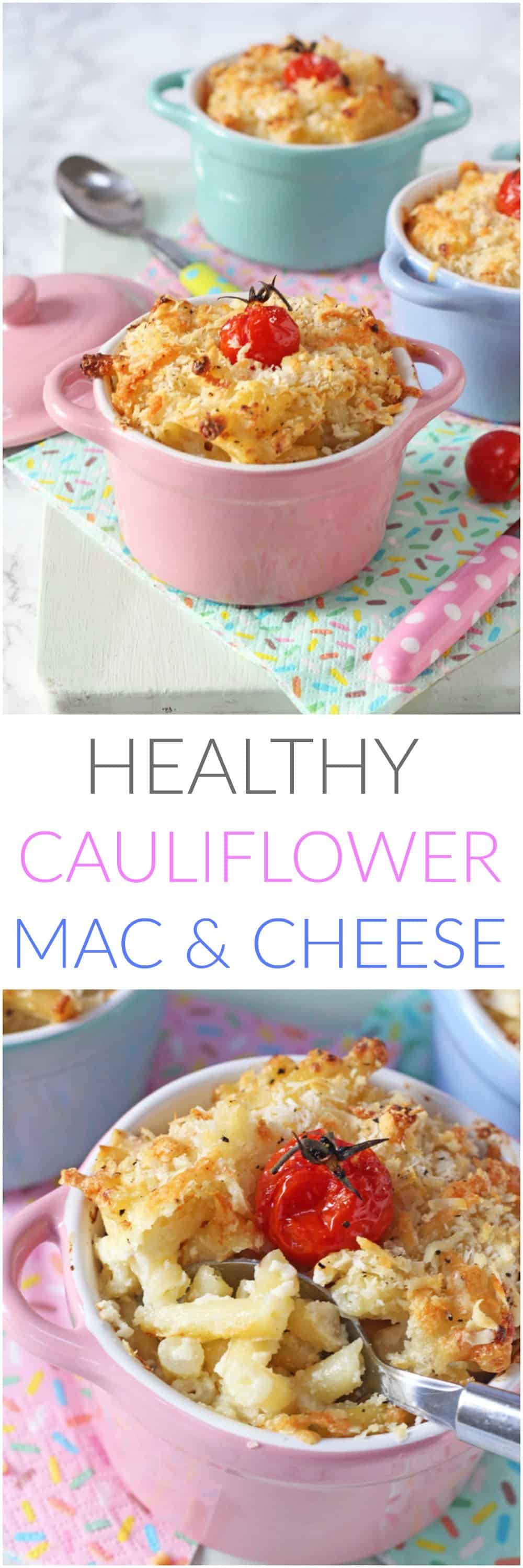 A healthy twist on an old family favourite. This Cauliflower Mac & Cheese is packed with hidden veggies that the kids can't see or taste!
