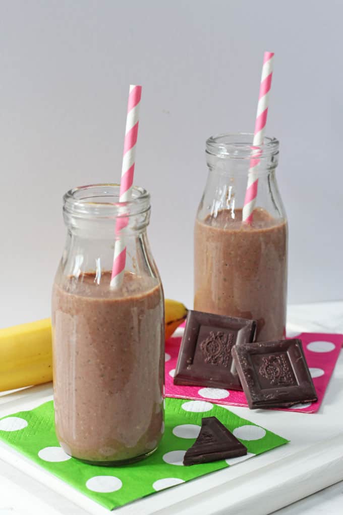 healthy chocolate chia shake 