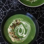 A simple but really healthy Spinach Soup recipe, perfect for your little ghouls this Halloween!