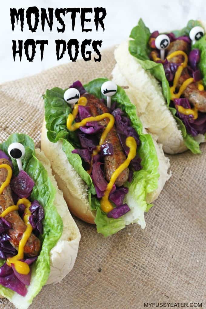 Monster Hot Dogs Pinterest Pin