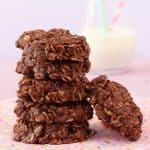 Delicious, easy to make and packed with healthy ingredients; kids will love these No Bake Chocolate Granola Cookies!