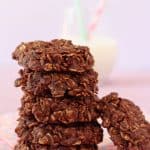 Delicious, easy to make and packed with healthy ingredients; kids will love these No Bake Chocolate Granola Cookies!