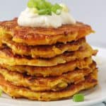 These Butternut Squash Fritters make a delicious and comforting lunch or dinner the whole family will love. They're also a brilliant way to get some veggies into your picky eaters!
