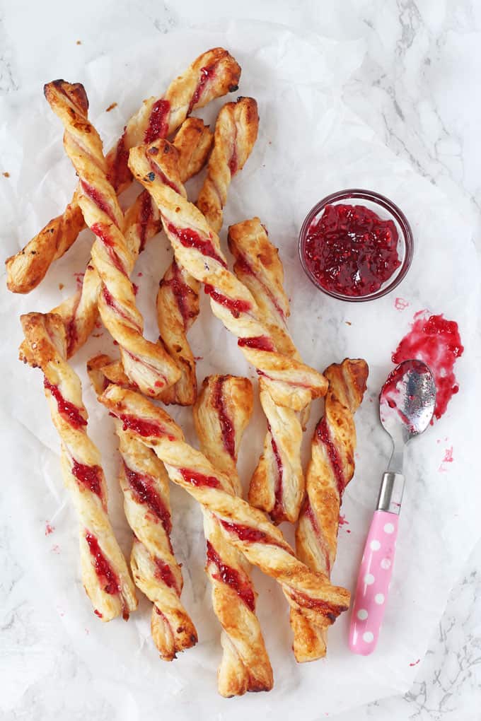 Raspberry Jam Straws